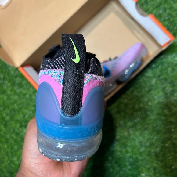 Nike Air Vapormax 2021 Flyknit Pink Blast Photo Blue DX3… - Picture 4 of 6